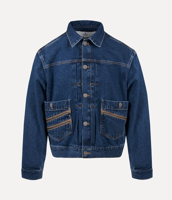 Vivienne Westwood Spray Orb Marlene Jacket in BLUE